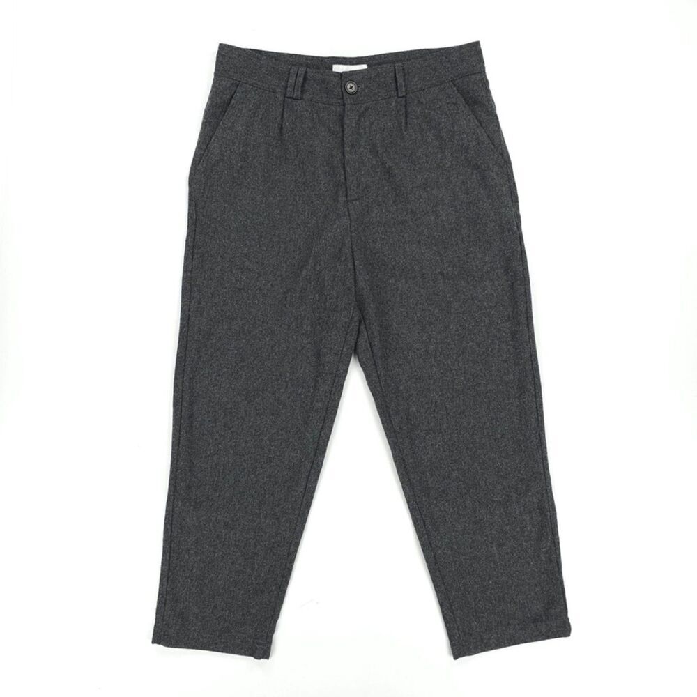 NEW I Love Ugly Slim Kobe Pants Charcoal Wool Minimal Indie Boho Hipster Preppy
